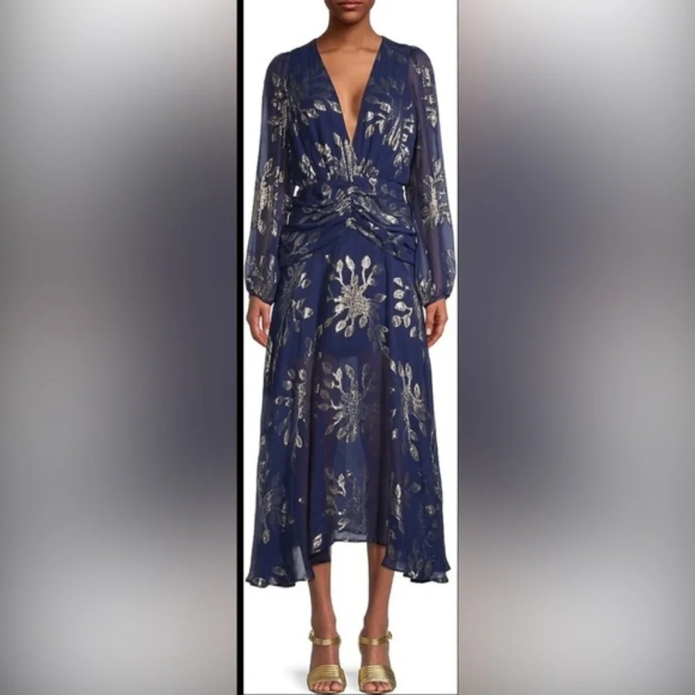 NWT Delfi Collective 100% Silk Dress - size XS - Picture 1 of 7